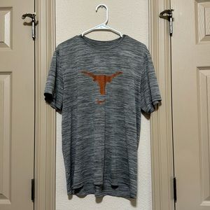 **Texas Longhorns Baseball Team Issued** Grey Nike Dri-fit Practice Shirt